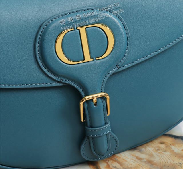Dior女包 迪奧Bobby大號深海蘭復古肩帶小豬包 Dior肩背斜挎包  dfk1822